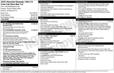 Photos of 2025 Chevrolet Silverado 1500 LTZ for sale in Indianola, IA at Gregg Young Buick GMC Indianola