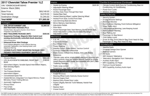Another view of 2017 Chevrolet Tahoe Premier for sale in Indianola, IA at Gregg Young Buick GMC Indianola