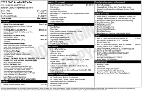 Photos of 2022 GMC Acadia SLT for sale in Indianola, IA at Gregg Young Buick GMC Indianola