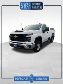 White 2025 Chevrolet Silverado 2500HD Work Truck for sale in Indianola, IA