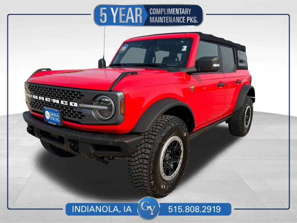 Red 2021 Ford Bronco Badlands for sale in Indianola, IA