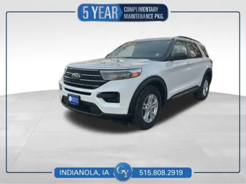 White 2021 Ford Explorer XLT for sale in Indianola, IA