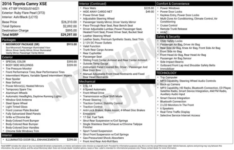 Photos of 2016 Toyota Camry XSE for sale in Indianola, IA at Gregg Young Buick GMC Indianola