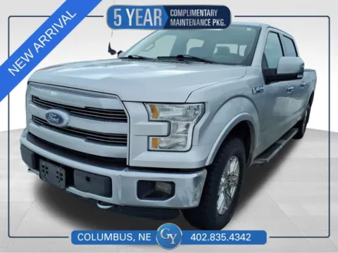 Silver 2015 Ford F-150 Lariat for sale in Columbus, NE