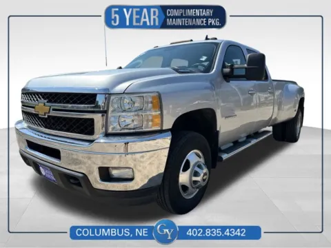 Silver 2013 Chevrolet Silverado 3500 HD LTZ for sale in Columbus, NE