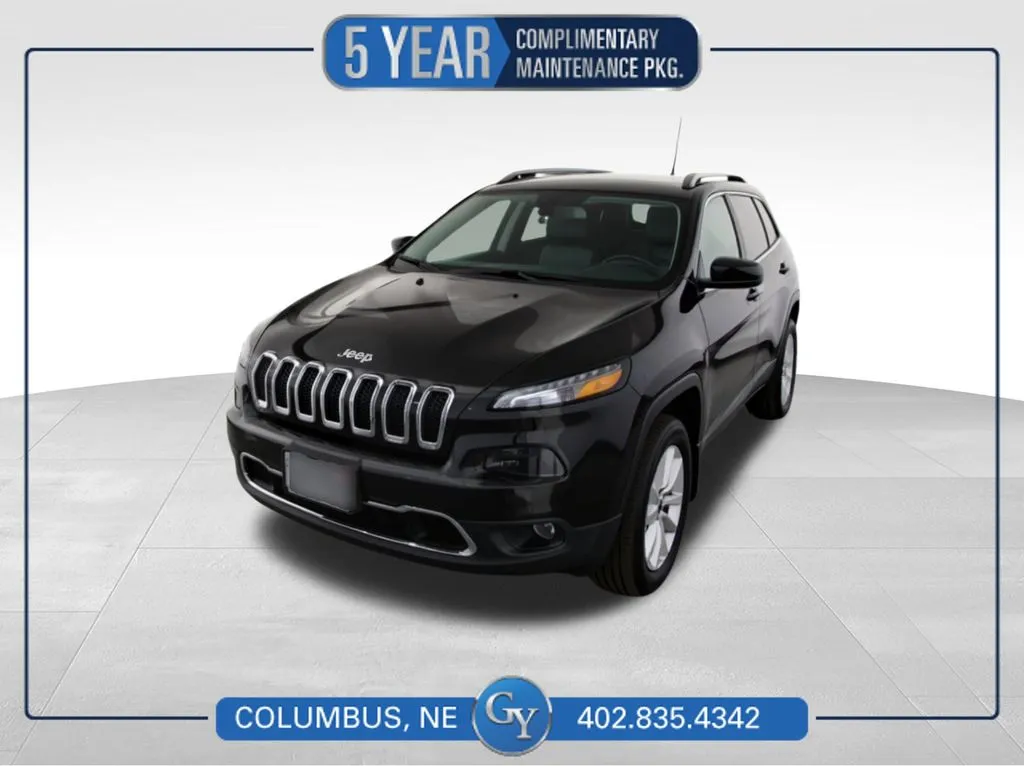 Black 2016 Jeep Cherokee Limited for sale in Columbus, NE