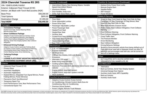 Photos of 2024 Chevrolet Traverse RS for sale in Columbus, NE at Gregg Young Chevrolet GMC of Columbus