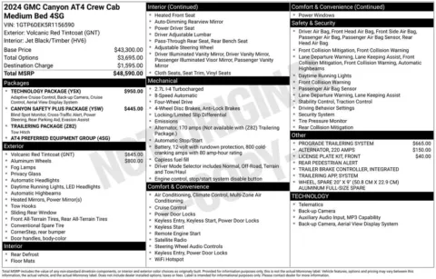 Photos of 2024 GMC Canyon AT4 for sale in Columbus, NE at Gregg Young Chevrolet GMC of Columbus