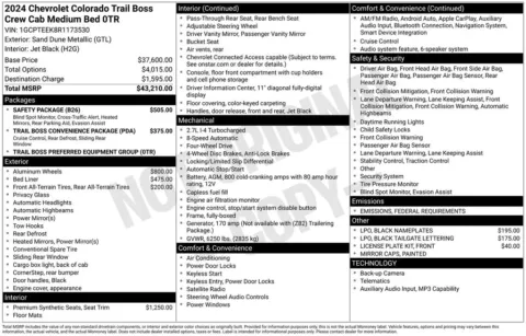 Photos of 2024 Chevrolet Colorado Trail Boss for sale in Norwalk, IA at Gregg Young Chevrolet of Norwalk