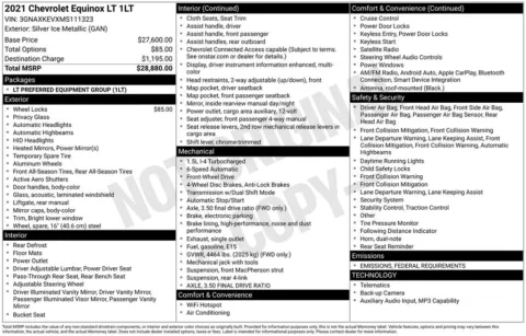 Photos of 2021 Chevrolet Equinox LT for sale in Norwalk, IA at Gregg Young Chevrolet of Norwalk