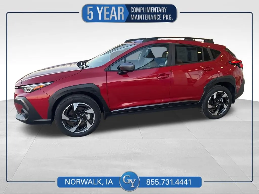 Red 2024 Subaru Crosstrek Limited for sale in Norwalk, IA