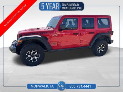 Red 2022 Jeep Wrangler Unlimited Rubicon for sale in Norwalk, IA