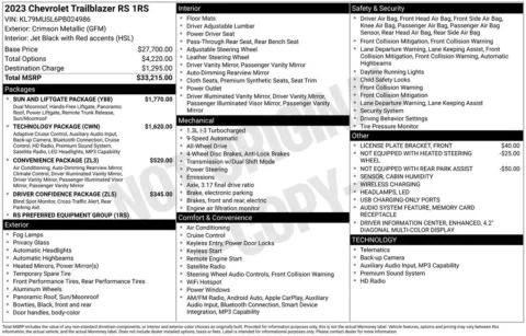 Photos of 2023 Chevrolet TrailBlazer RS for sale in Norwalk, IA at Gregg Young Chevrolet of Norwalk