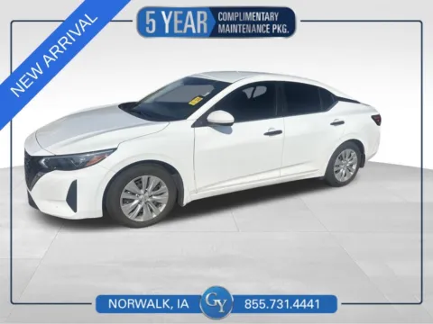 White 2025 Nissan Sentra S for sale in Norwalk, IA