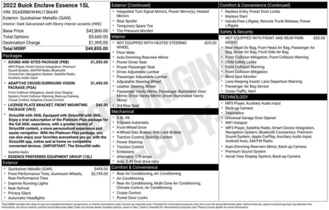 Photos of 2022 Buick Enclave Essence for sale in Norwalk, IA at Gregg Young Chevrolet of Norwalk