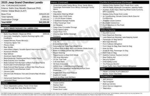 Photos of 2025 Jeep Grand Cherokee Laredo for sale in Norwalk, IA at Gregg Young Chevrolet of Norwalk