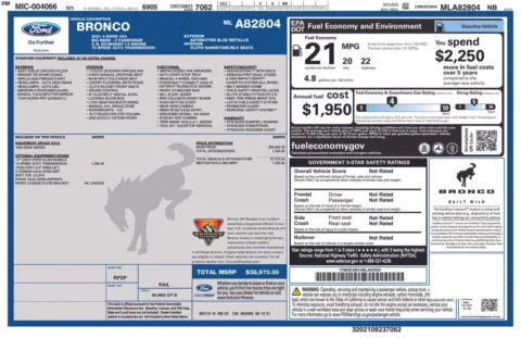 Photos of 2021 Ford Bronco Big Bend for sale in Norwalk, IA at Gregg Young Chevrolet of Norwalk