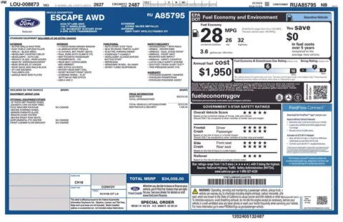 Photos of 2024 Ford Escape ST-Line for sale in Norwalk, IA at Gregg Young Chevrolet of Norwalk