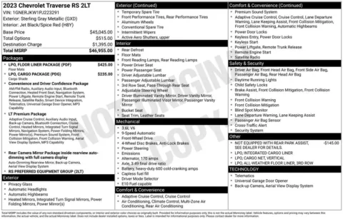 Photos of 2023 Chevrolet Traverse RS for sale in Norwalk, IA at Gregg Young Chevrolet of Norwalk