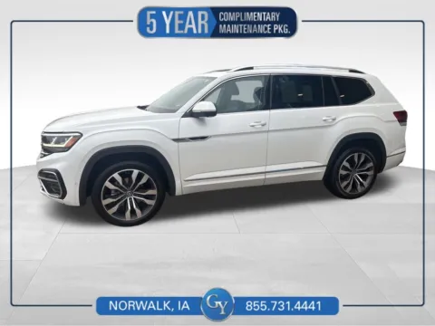 White 2023 Volkswagen Atlas 3.6L V6 SEL Premium R-Line for sale in Norwalk, IA