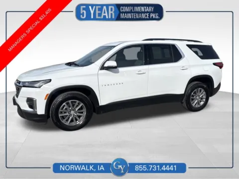 White 2023 Chevrolet Traverse LT for sale in Norwalk, IA