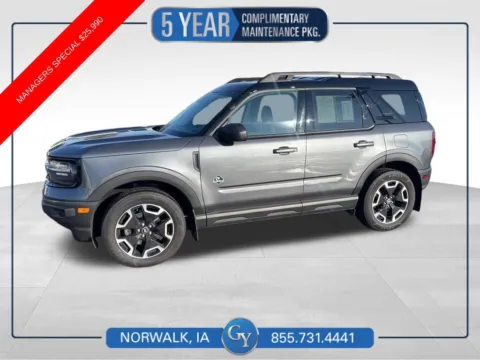 Gray 2022 Ford Bronco Sport Outer Banks for sale in Norwalk, IA