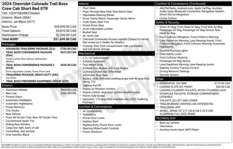 Photos of 2024 Chevrolet Colorado Trail Boss for sale in Norwalk, IA at Gregg Young Chevrolet of Norwalk