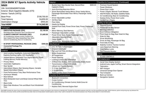 Photos of 2024 BMW X7 M60i for sale in Norwalk, IA at Gregg Young Chevrolet of Norwalk