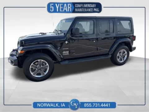 Black 2021 Jeep Wrangler Unlimited Sahara for sale in Norwalk, IA
