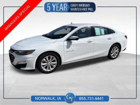 White 2024 Chevrolet Malibu LT for sale in Norwalk, IA
