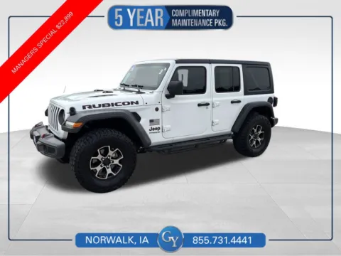 White 2018 Jeep Wrangler Unlimited Rubicon for sale in Norwalk, IA
