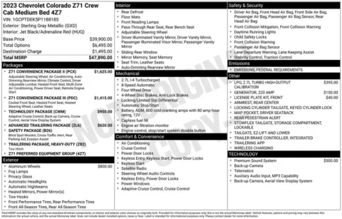 Photos of 2023 Chevrolet Colorado Z71 for sale in Norwalk, IA at Gregg Young Chevrolet of Norwalk