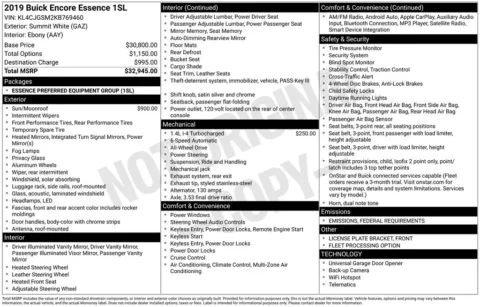 Photos of 2019 Buick Encore Essence for sale in Norwalk, IA at Gregg Young Chevrolet of Norwalk