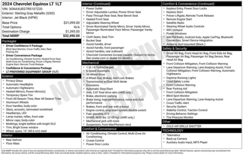 Photos of 2024 Chevrolet Equinox LT for sale in Norwalk, IA at Gregg Young Chevrolet of Norwalk