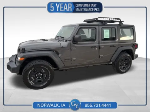 Black 2023 Jeep Wrangler Sport for sale in Norwalk, IA