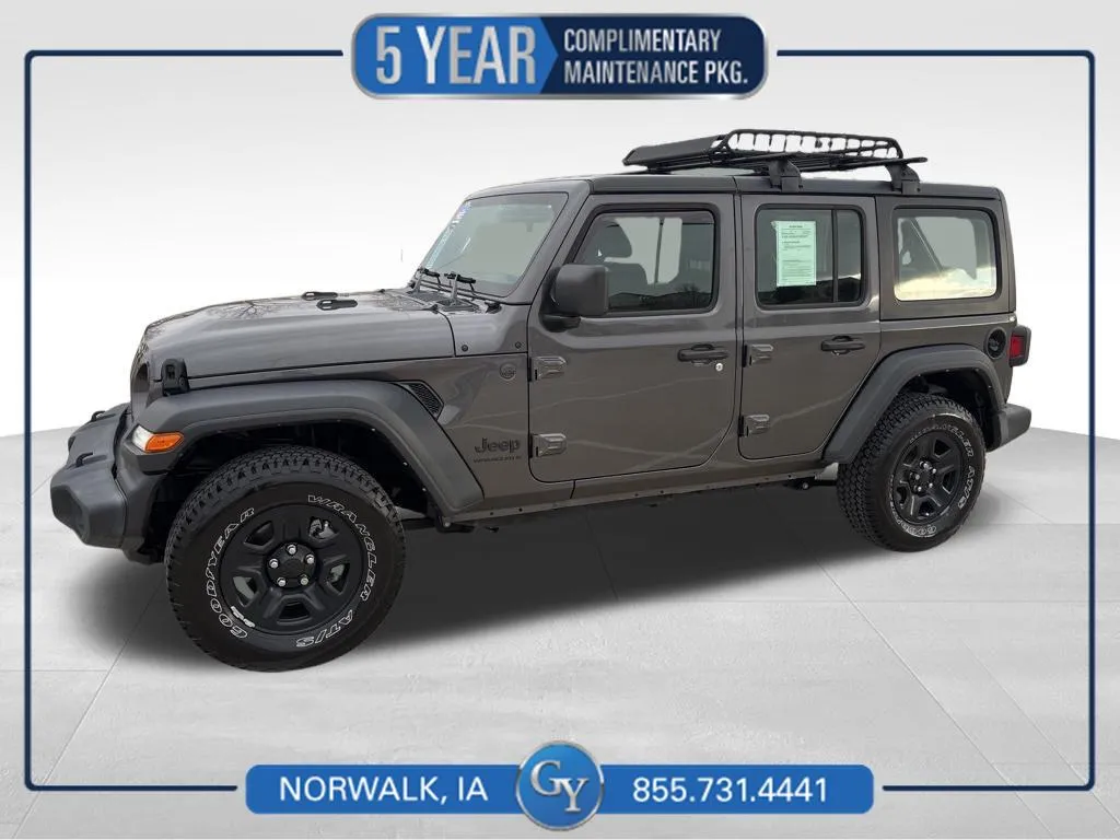 Black 2023 Jeep Wrangler Sport for sale in Norwalk, IA