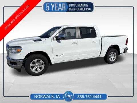 White 2024 Ram 1500 Laramie for sale in Norwalk, IA