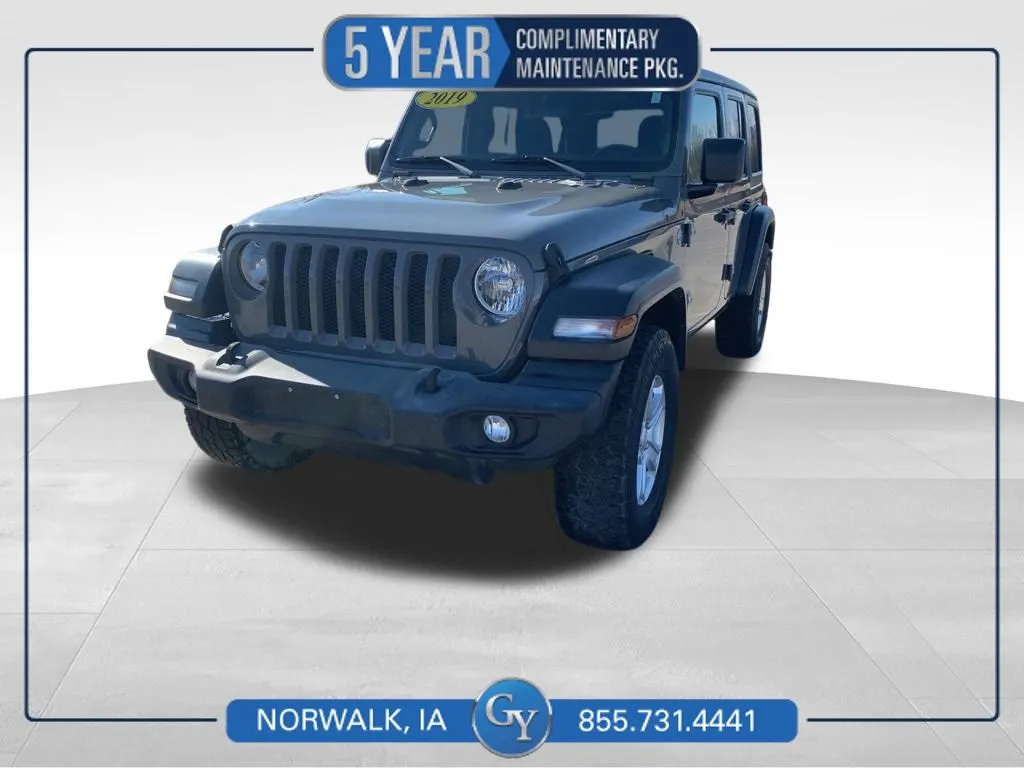 Gray 2019 Jeep Wrangler Unlimited Sport S for sale in Norwalk, IA