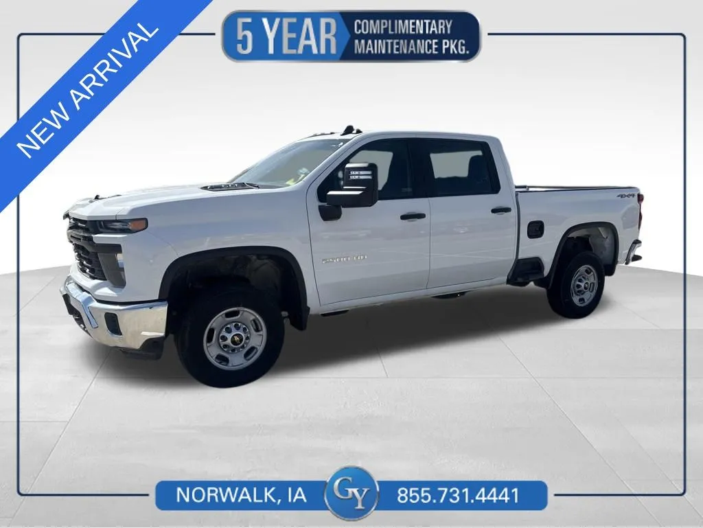 White 2024 Chevrolet Silverado 2500HD Work Truck for sale in Norwalk, IA