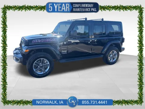 Black 2022 Jeep Wrangler Unlimited Sahara for sale in Norwalk, IA