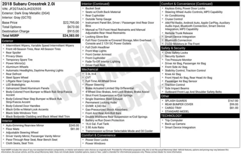 Photos of 2018 Subaru Crosstrek 2.0i for sale in Plattsmouth, NE at Gregg Young Plattsmouth