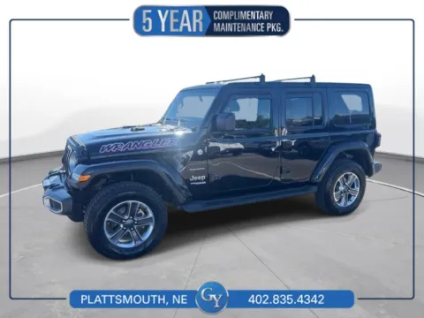 Black 2022 Jeep Wrangler Unlimited Sahara for sale in Plattsmouth, NE