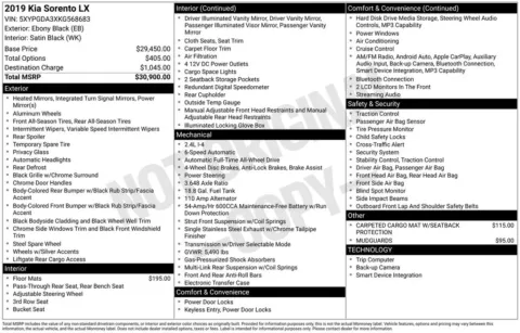 Photos of 2019 Kia Sorento LX for sale in Plattsmouth, NE at Gregg Young Plattsmouth