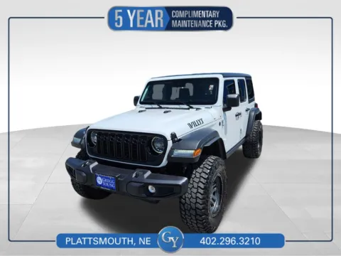 White 2025 Jeep Wrangler Willys for sale in Plattsmouth, NE