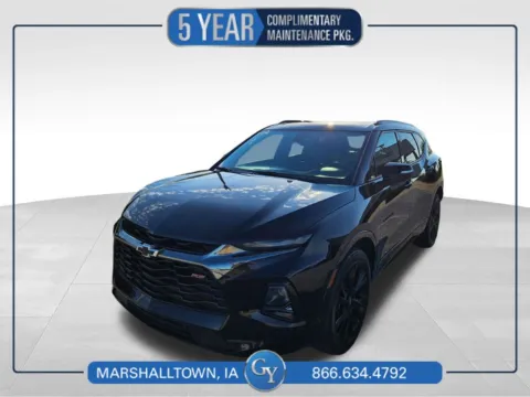 Black 2022 Chevrolet Blazer RS for sale in Marshalltown, IA