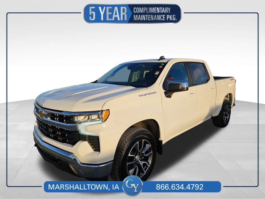 White 2023 Chevrolet Silverado 1500 LT for sale in Marshalltown, IA
