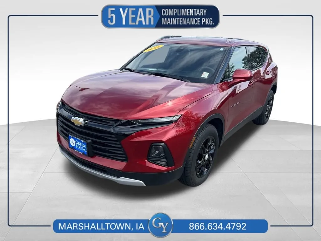 Red 2021 Chevrolet Blazer LT for sale in Marshalltown, IA