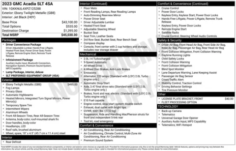 Photos of 2023 GMC Acadia SLT for sale in Marshalltown, IA at Gregg Young Chevrolet Marshalltown