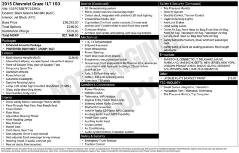 Photos of 2015 Chevrolet Cruze 1LT for sale in Marshalltown, IA at Gregg Young Chevrolet Marshalltown