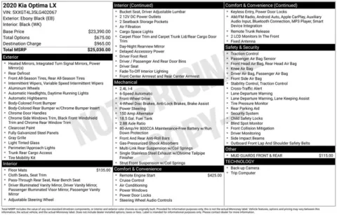 Photos of 2020 Kia Optima LX for sale in Marshalltown, IA at Gregg Young Chevrolet Marshalltown